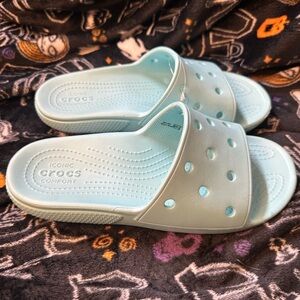 CROCS Light Blue Iconic Slide Sandals